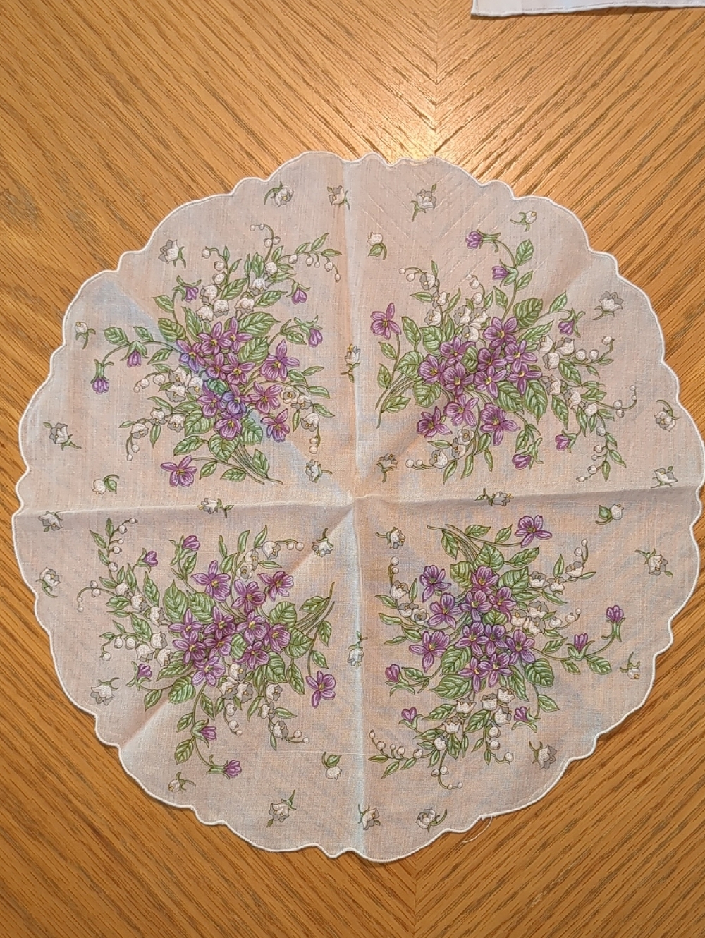 Lavender Vintage Designer Handkerchief Bundle - Picture 2 of 8